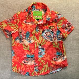 RSVLTS Spongebob “Luau” kids buttondown shirt size 3T